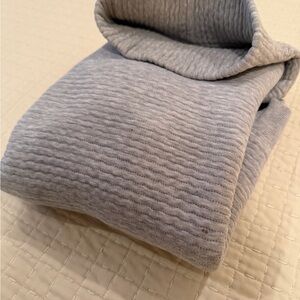 All in Motion Light Gray Ribbed Knit Top